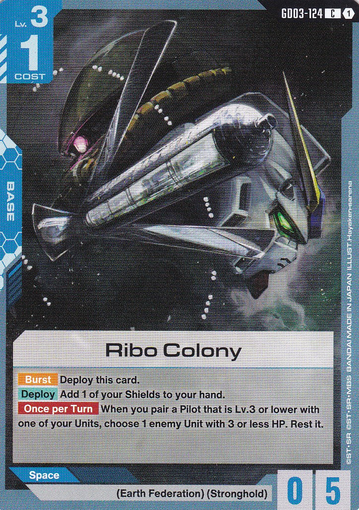 Ribo Colony - GD03-124 - Common - Englisch - GD03 - GUNDAM TCG