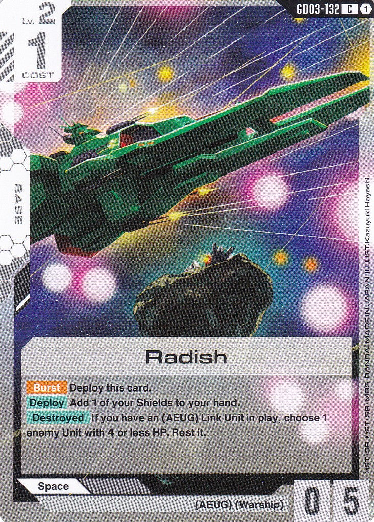 Radish - GD03-132 - Common - Englisch - GD03 - GUNDAM TCG