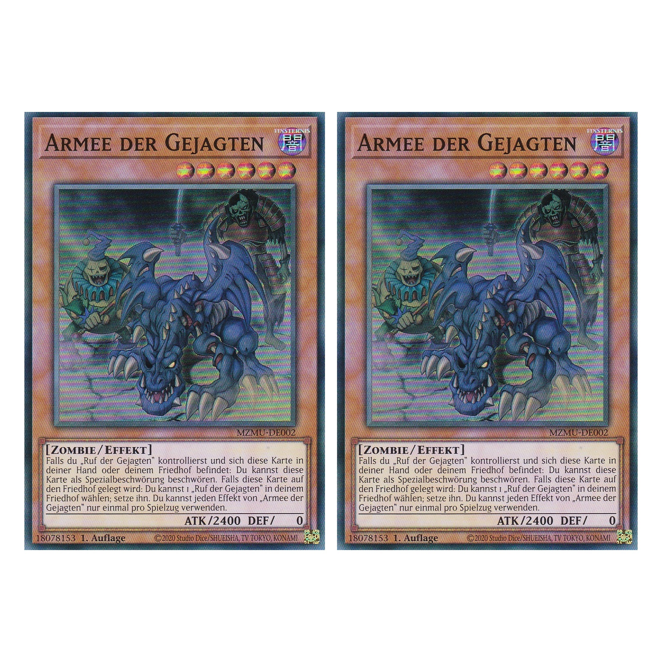 Armee der Gejagten - MZMU-DE002 - Super Rare - Deutsch - 1. Auflage - Maze of Muertos - Duo Set (2 Stück) - Yu-Gi-Oh!