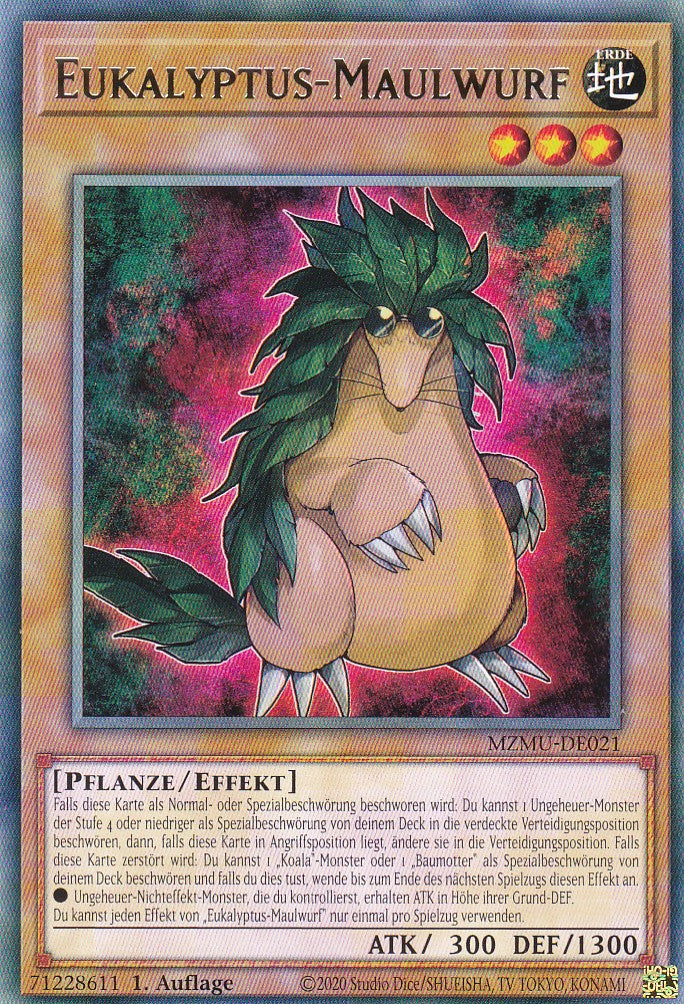 Eukalyptus-Maulwurf - MZMU-DE021 - Rare - Deutsch - 1. Auflage - Maze of Muertos - Yu-Gi-Oh!