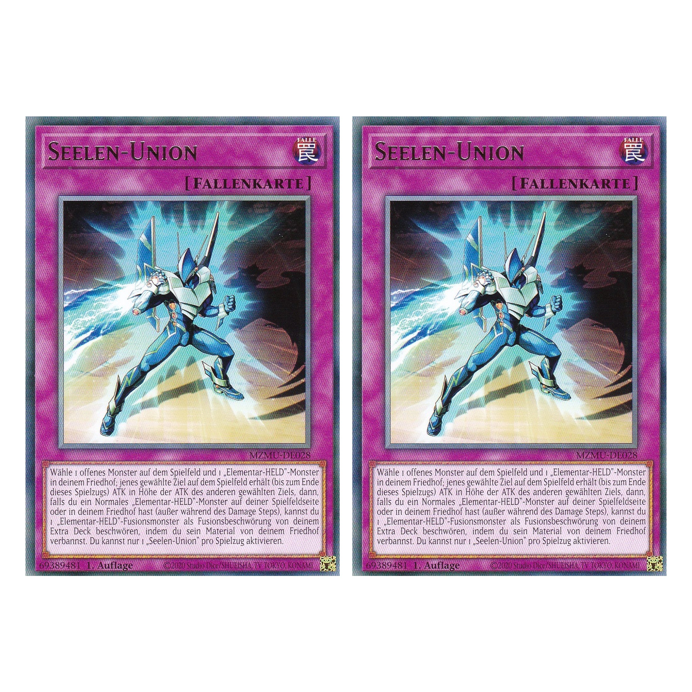 Seelen-Union - MZMU-DE028 - Rare - Deutsch - 1. Auflage - Maze of Muertos - Duo Set (2 Stück) - Yu-Gi-Oh!