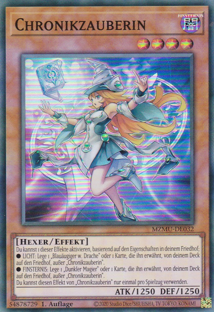 Chronikzauberin - MZMU-DE032 - Super Rare - Deutsch - 1. Auflage - Maze of Muertos - Yu-Gi-Oh!