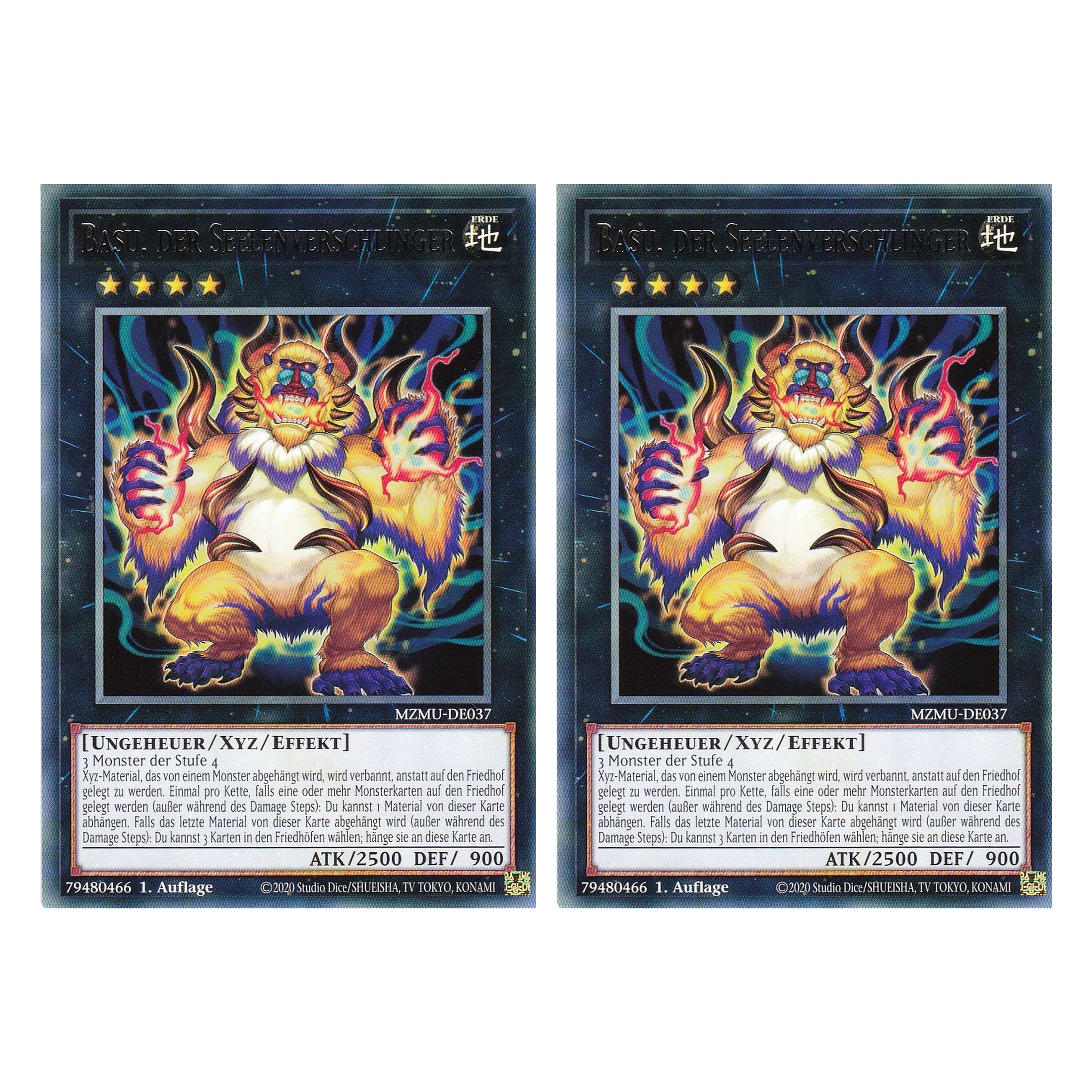 Basu, der Seelenverschlinger - MZMU-DE037 - Rare - Deutsch - 1. Auflage - Maze of Muertos - Duo Set (2 Stück) - Yu-Gi-Oh!