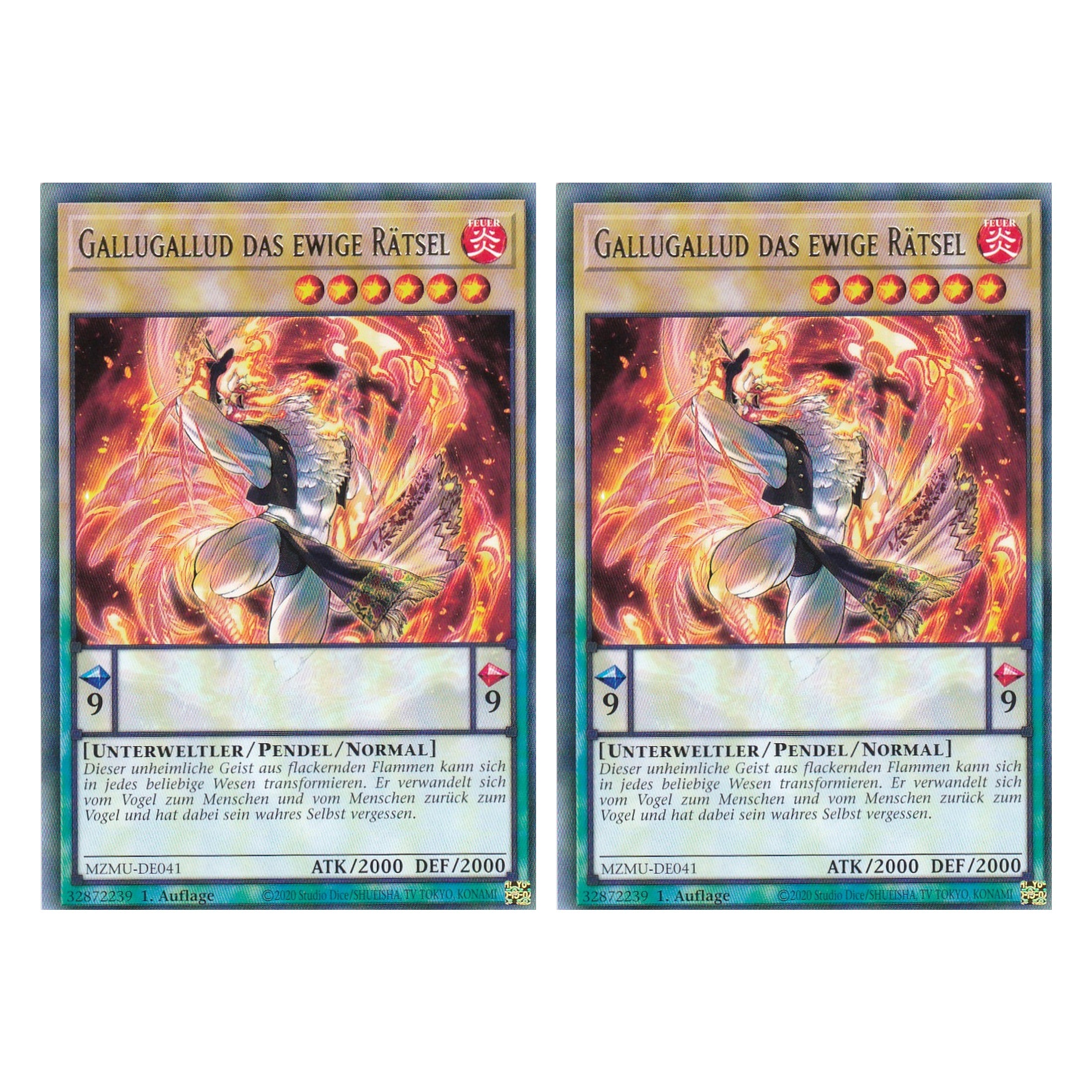 Gallugallud das ewige Rätsel - MZMU-DE041 - Rare - Deutsch - 1. Auflage - Maze of Muertos - Duo Set (2 Stück) - Yu-Gi-Oh!