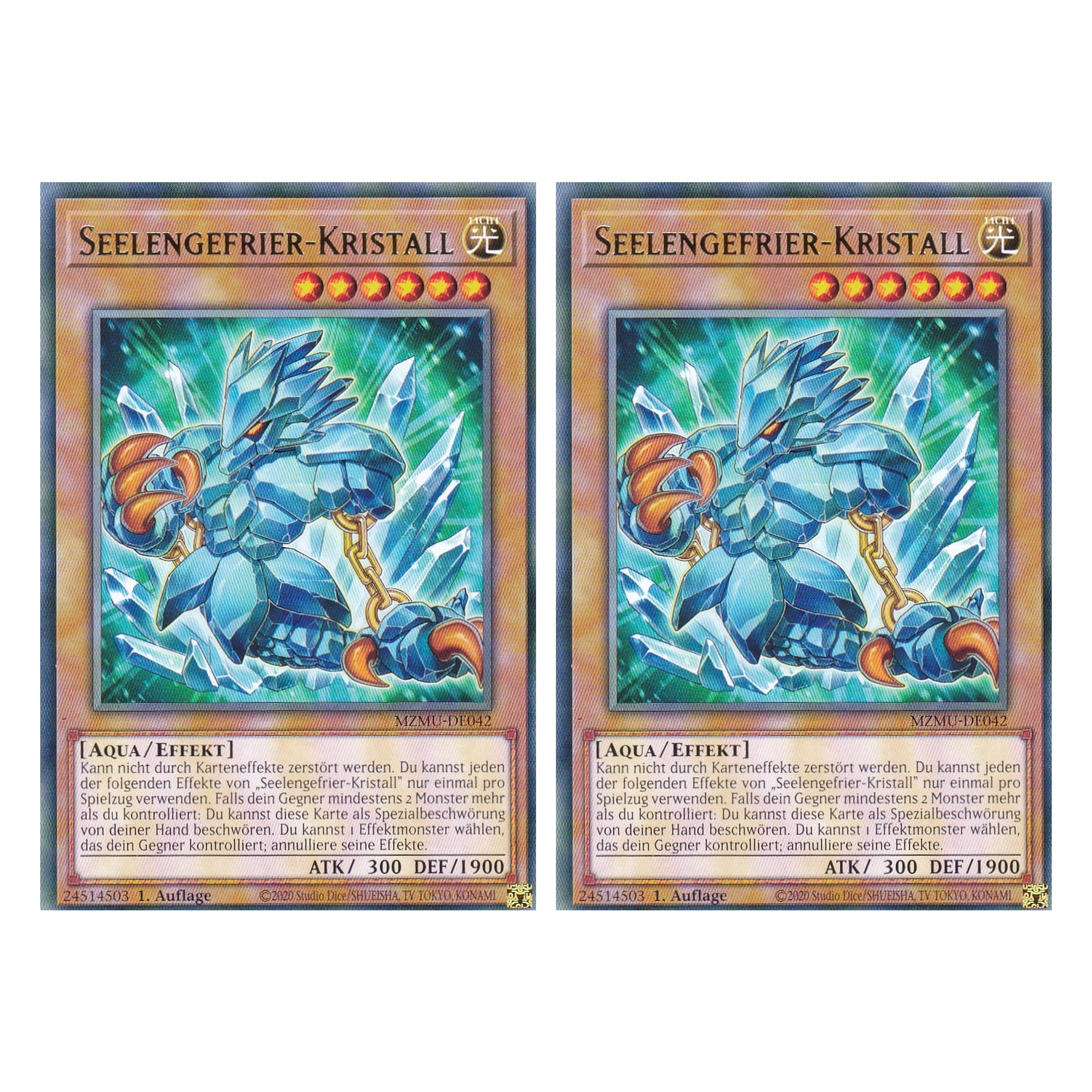 Seelengefrier-Kristall - MZMU-DE042 - Rare - Deutsch - 1. Auflage - Maze of Muertos - Duo Set (2 Stück) - Yu-Gi-Oh!