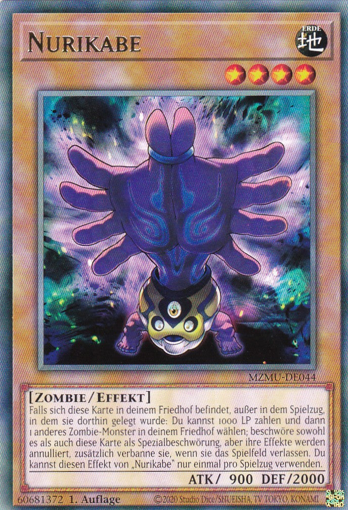 Nurikabe - MZMU-DE044 - Rare - Deutsch - 1. Auflage - Maze of Muertos - Yu-Gi-Oh!