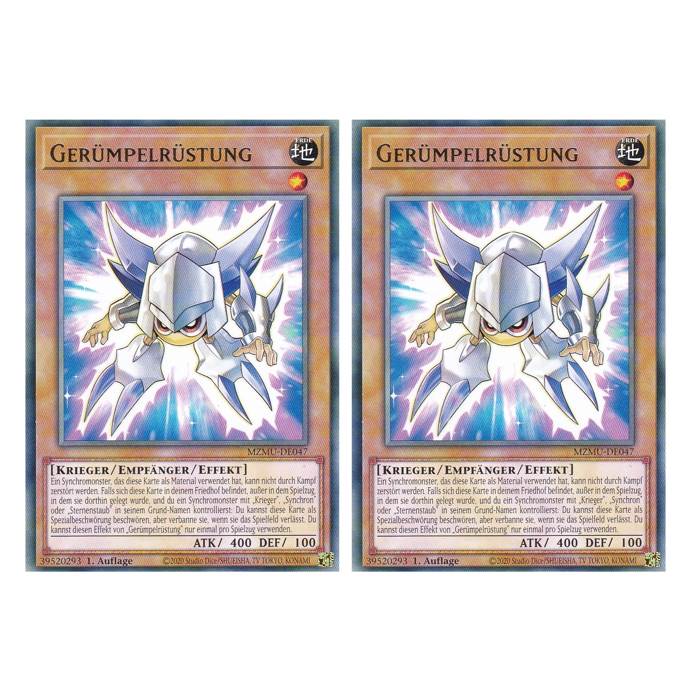 Gerüpelrüstung - MZMU-DE047 - Rare - Deutsch - 1. Auflage - Maze of Muertos - Duo Set (2 Stück) - Yu-Gi-Oh!