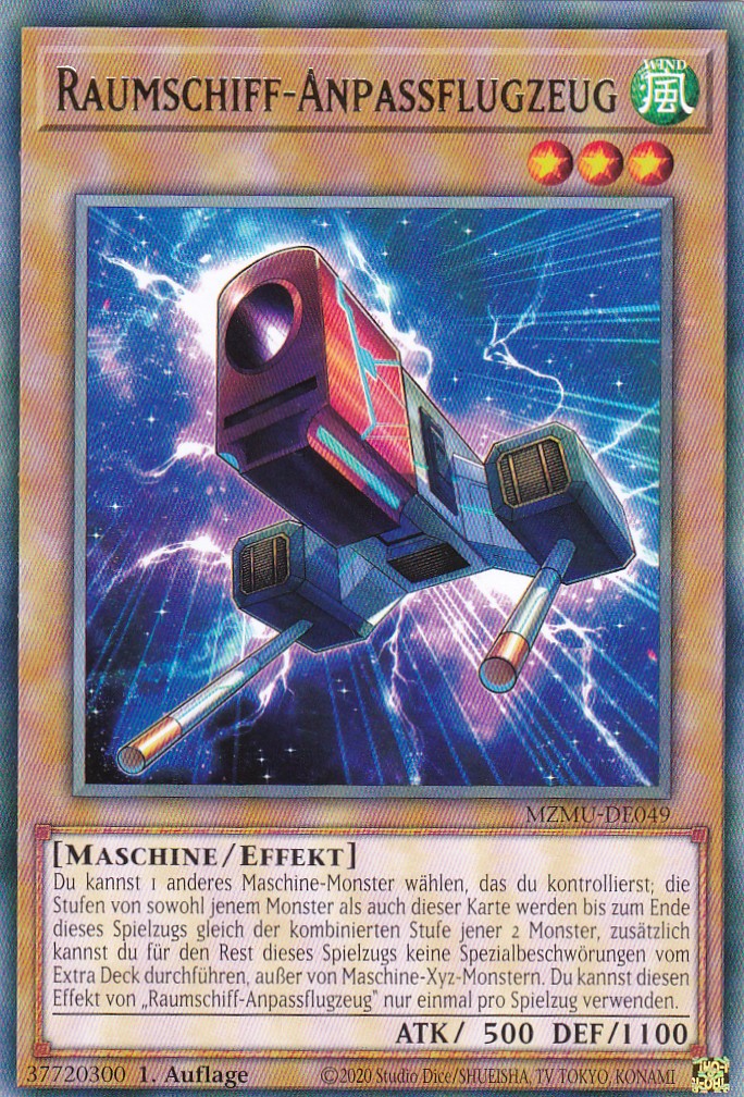 Raumschiff-Anpassflugzeug - MZMU-DE049 - Rare - Deutsch - 1. Auflage - Maze of Muertos - Yu-Gi-Oh!