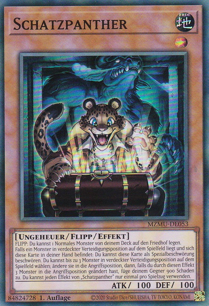 Schatzpanther - MZMU-DE053 - Super Rare - Deutsch - 1. Auflage - Maze of Muertos - Yu-Gi-Oh!