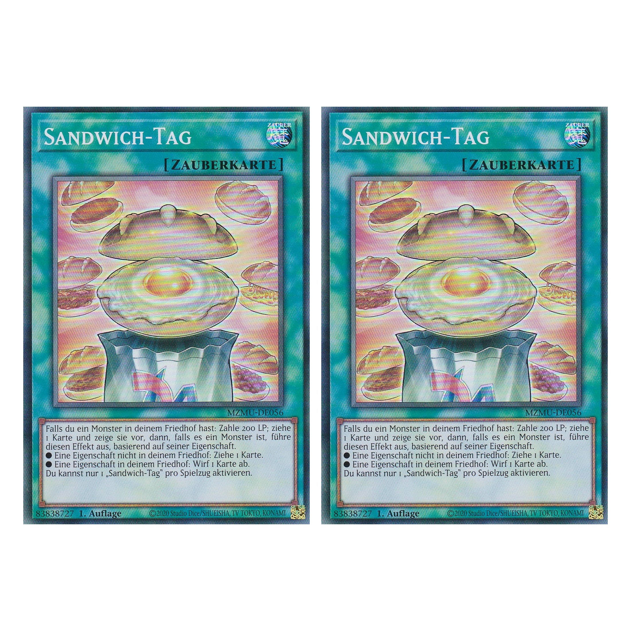Sandwich-Tag - MZMU-DE056 - Super Rare - Deutsch - 1. Auflage - Maze of Muertos - Duo Set (2 Stück) - Yu-Gi-Oh!