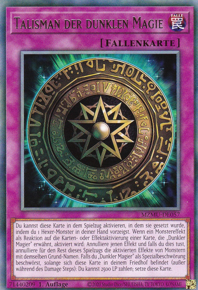 Talisman der dunklen Magie - MZMU-DE057 - Rare - Deutsch - 1. Auflage - Maze of Muertos - Yu-Gi-Oh!