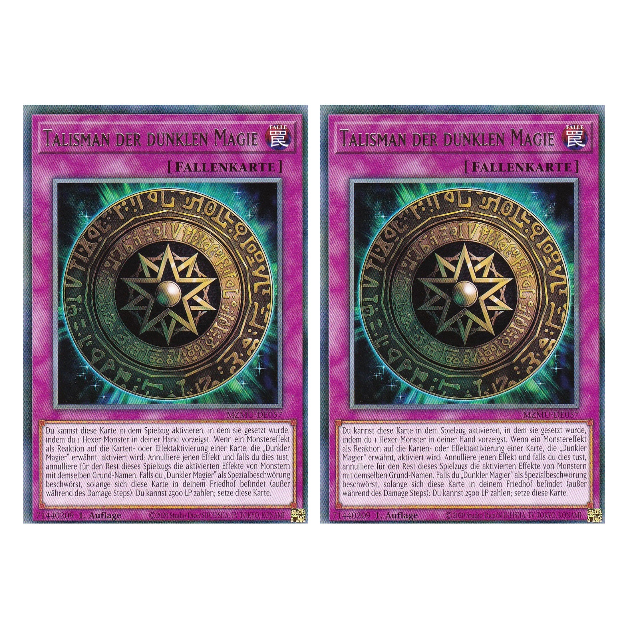 Talisman der dunklen Magie - MZMU-DE057 - Rare - Deutsch - 1. Auflage - Maze of Muertos - Duo Set (2 Stück) - Yu-Gi-Oh!