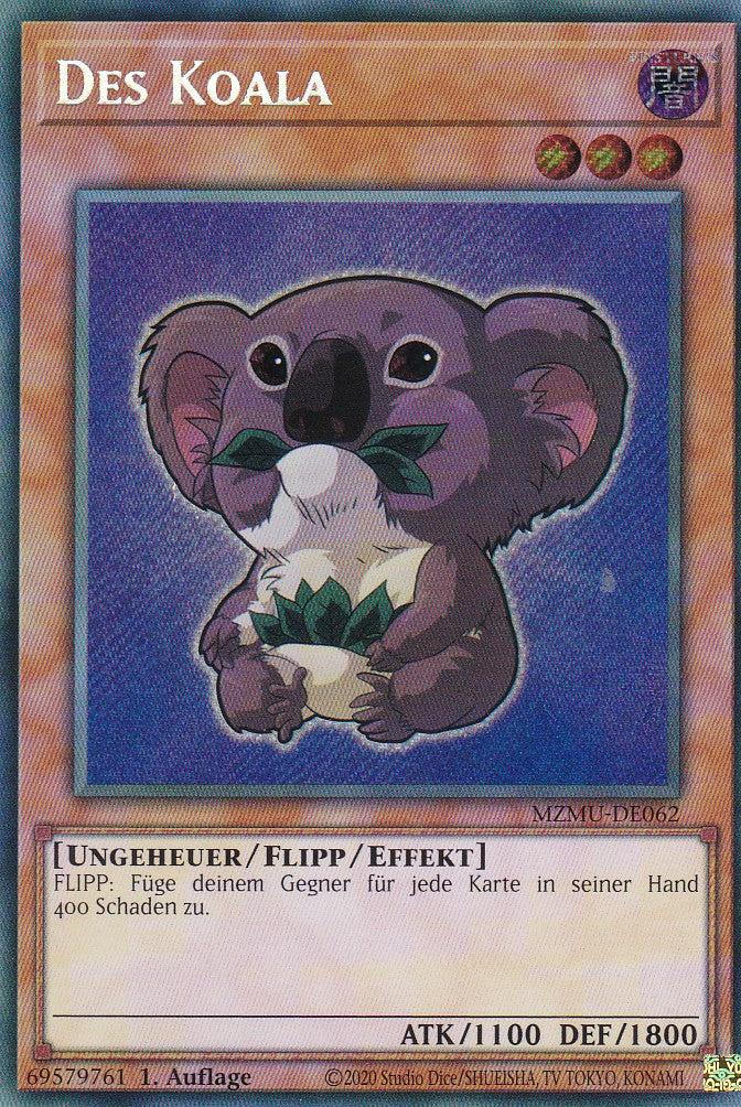 Des Koala - MZMU-DE062 - Secret Rare - Deutsch - 1. Auflage - Maze of Muertos - Yu-Gi-Oh!