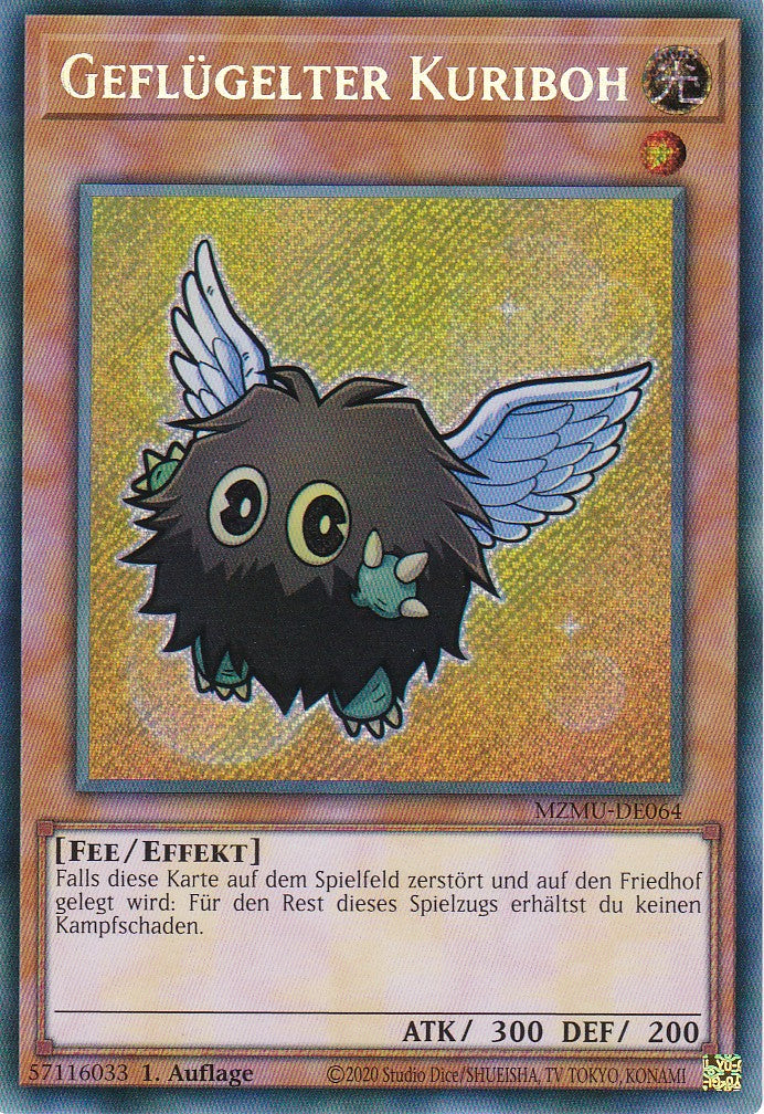 Geflügelter Kuriboh - MZMU-DE064 - Secret Rare - Deutsch - 1. Auflage - Maze of Muertos - Yu-Gi-Oh!