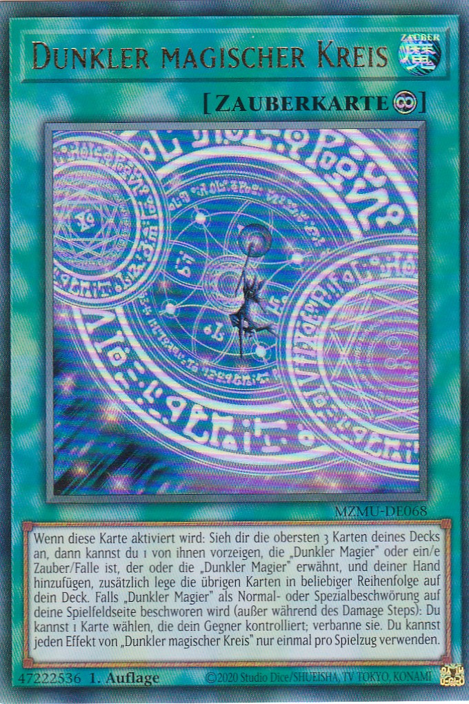 Dunkler Magischer Kreis - MZMU-DE068 - Ultra Rare - Deutsch - 1. Auflage - Maze of Muertos - Yu-Gi-Oh!