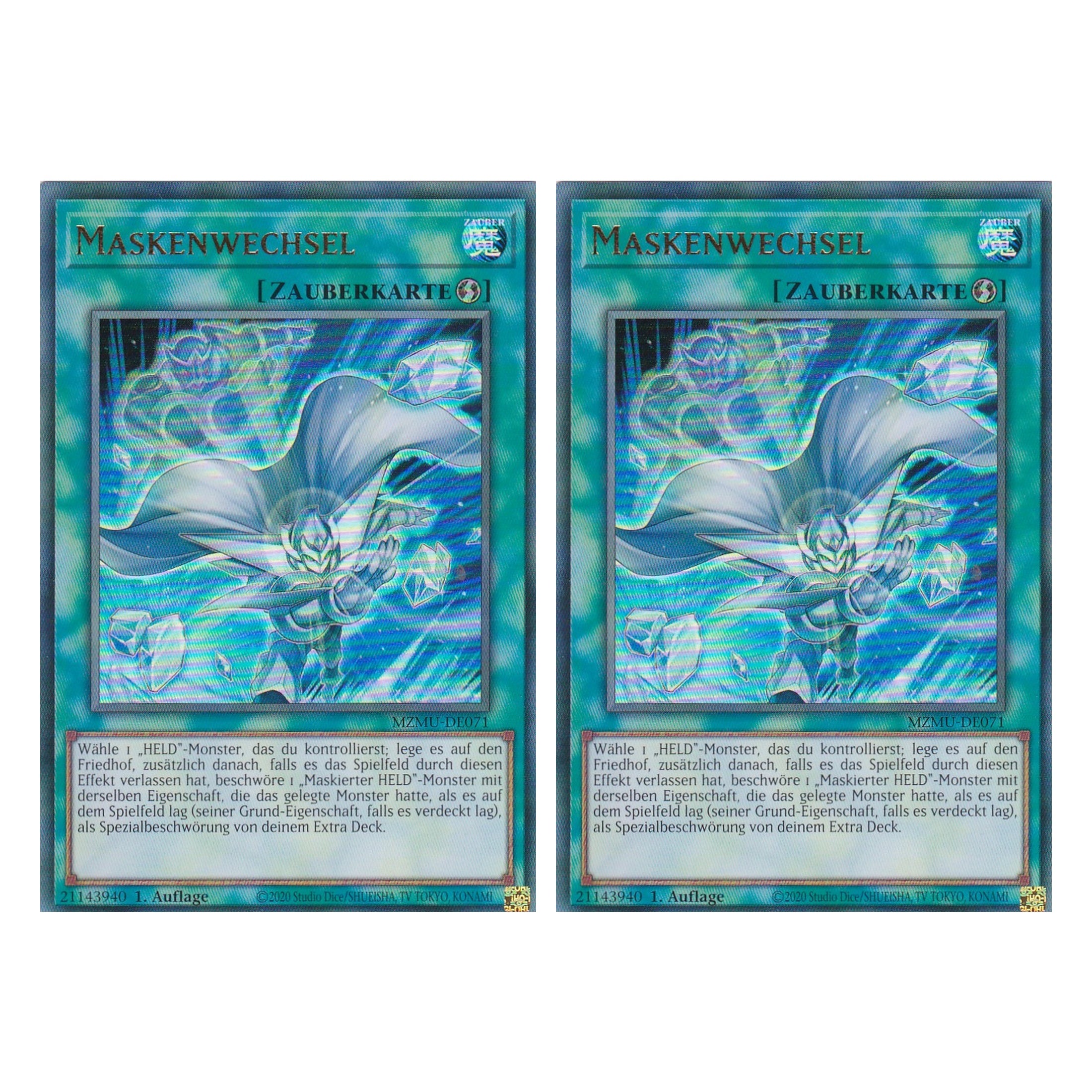 Maskenwechsel - MZMU-DE071 - Ultra Rare - Deutsch - 1. Auflage - Maze of Muertos - Duo Set (2 Stück) - Yu-Gi-Oh!