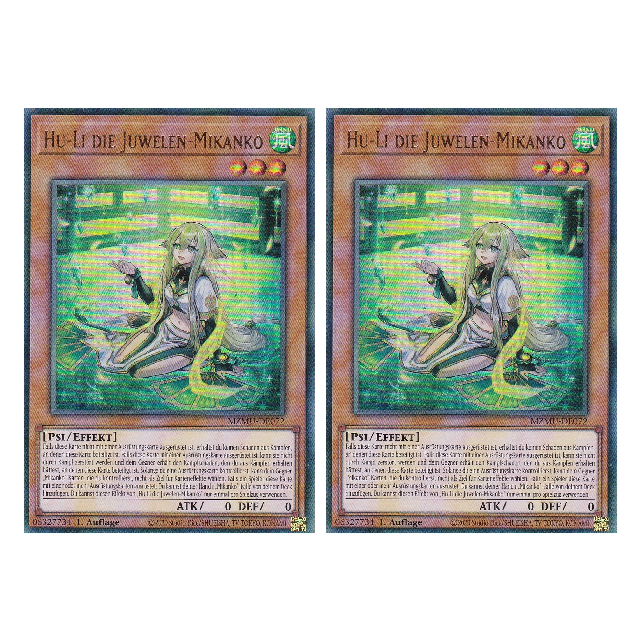 Hu-Li die Juwelen-Mikanko - MZMU-DE072 - Ultra Rare - Deutsch - 1. Auflage - Maze of Muertos - Duo Set (2 Stück) - Yu-Gi-Oh!