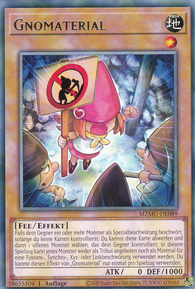 Gnomaterial - MZMU-DE089 - Rare - Deutsch - 1. Auflage - Maze of Muertos - Yu-Gi-Oh!