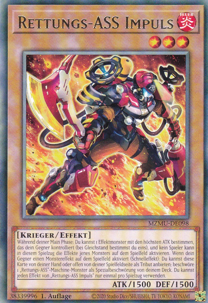 Rettungs-Ass Impuls - MZMU-DE098 - Rare - Deutsch - 1. Auflage - Maze of Muertos - Yu-Gi-Oh!
