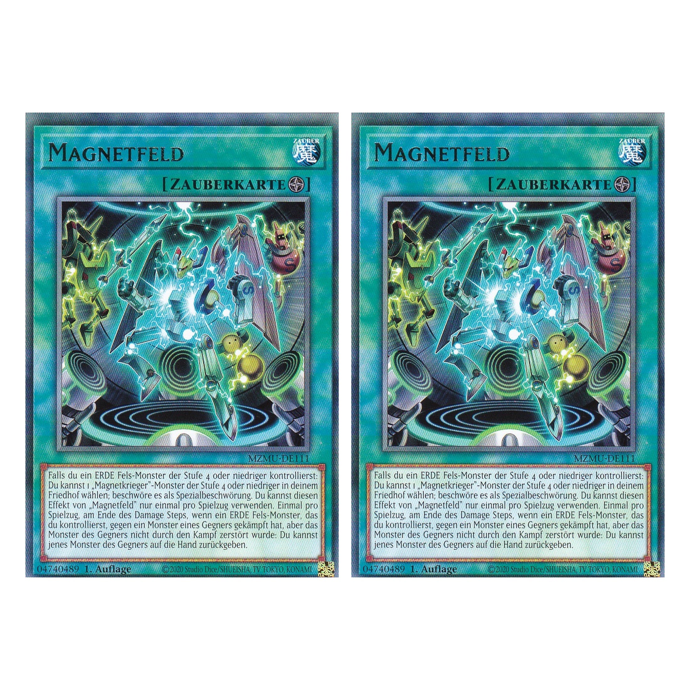 Magnetfeld - MZMU-DE111 - Rare - Deutsch - 1. Auflage - Maze of Muertos - Duo Set (2 Stück) - Yu-Gi-Oh!