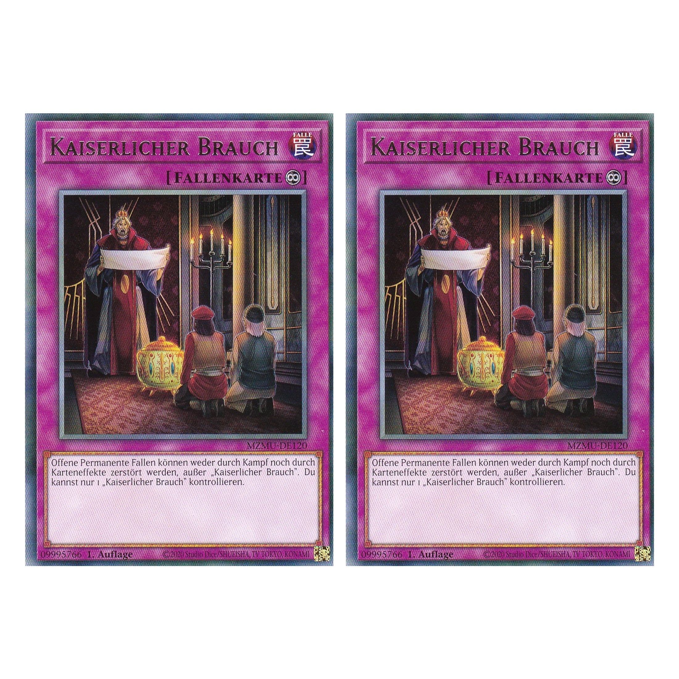 Kaiserlicher Brauch - MZMU-DE120 - Rare - Deutsch - 1. Auflage - Maze of Muertos - Duo Set (2 Stück) - Yu-Gi-Oh!