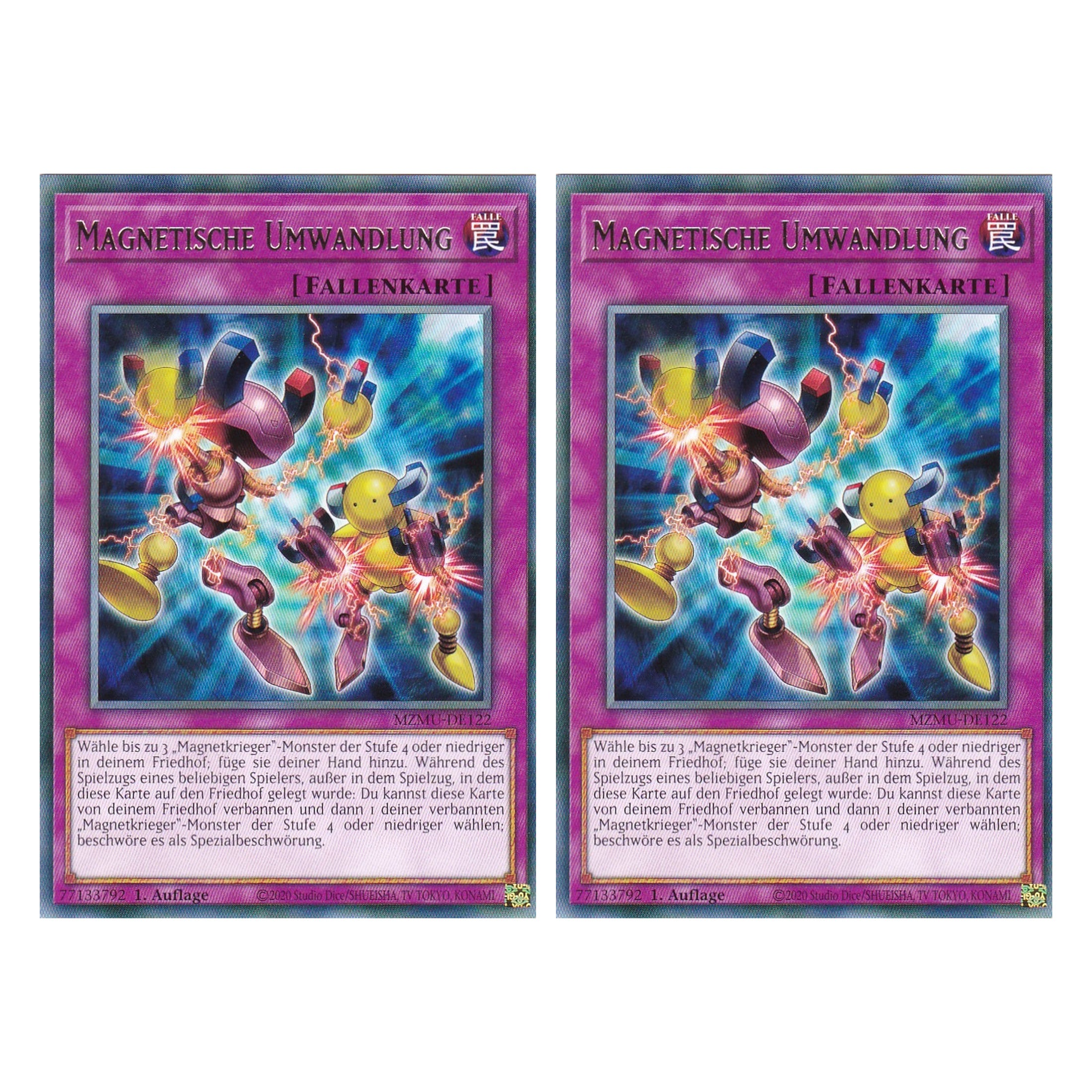 Magnetische Umwandlung - MZMU-DE122 - Rare - Deutsch - 1. Auflage - Maze of Muertos - Duo Set (2 Stück) - Yu-Gi-Oh!
