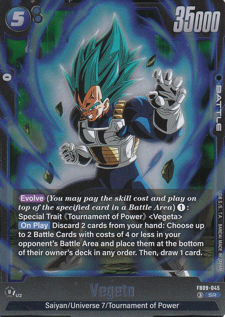 Vegeta - 45 - Super Rare - Englisch - Dual Evolution - Dragon Ball Fusion World