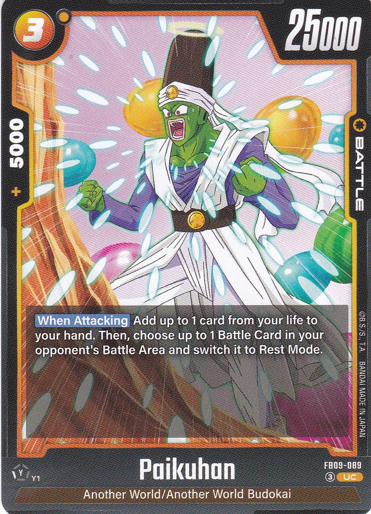 Paikuhan - 89 - Uncommon - Englisch - Dual Evolution - Dragon Ball Fusion World