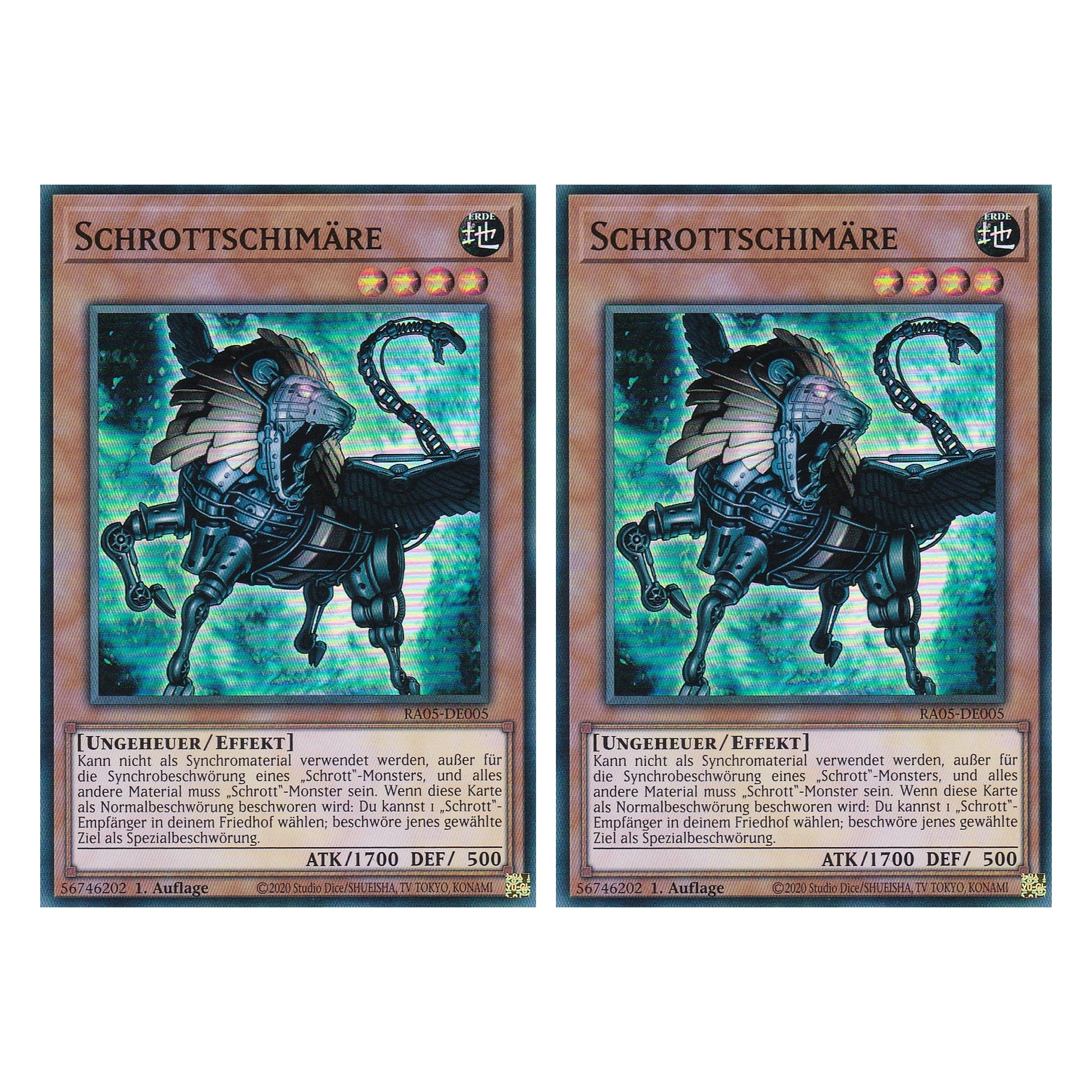 Schrottschimäre - RA05-DE005 - Super Rare - Deutsch - Rarity Collection 5 - Yugioh - Duo Set (2 Stück)