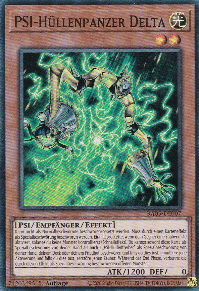 PSI-Hüllenpanzer Delta - RA05-DE007 - Super Rare - Deutsch - Rarity Collection 5 - Yugioh