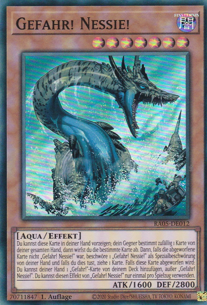 Gefahr! Nessie! - RA05-DE012 - Super Rare - Deutsch - Rarity Collection 5 - Yugioh