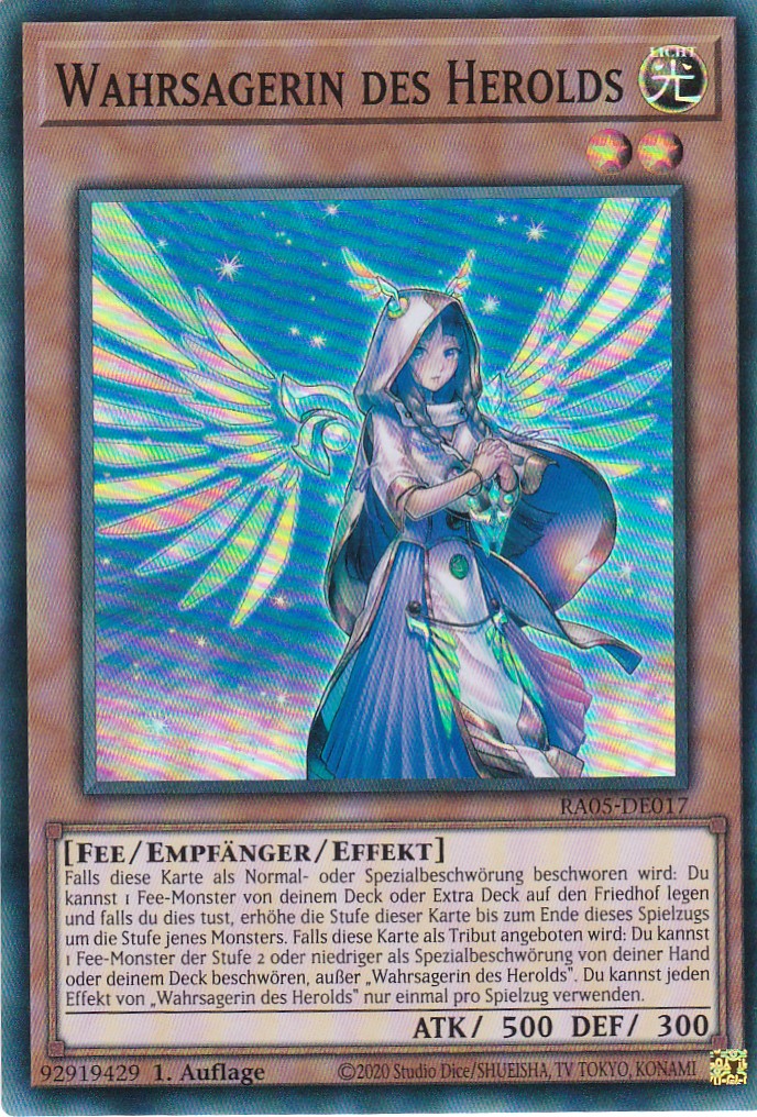 Wahrsagerin des Herolds - RA05-DE017 - Super Rare - Deutsch - Rarity Collection 5 - Yugioh