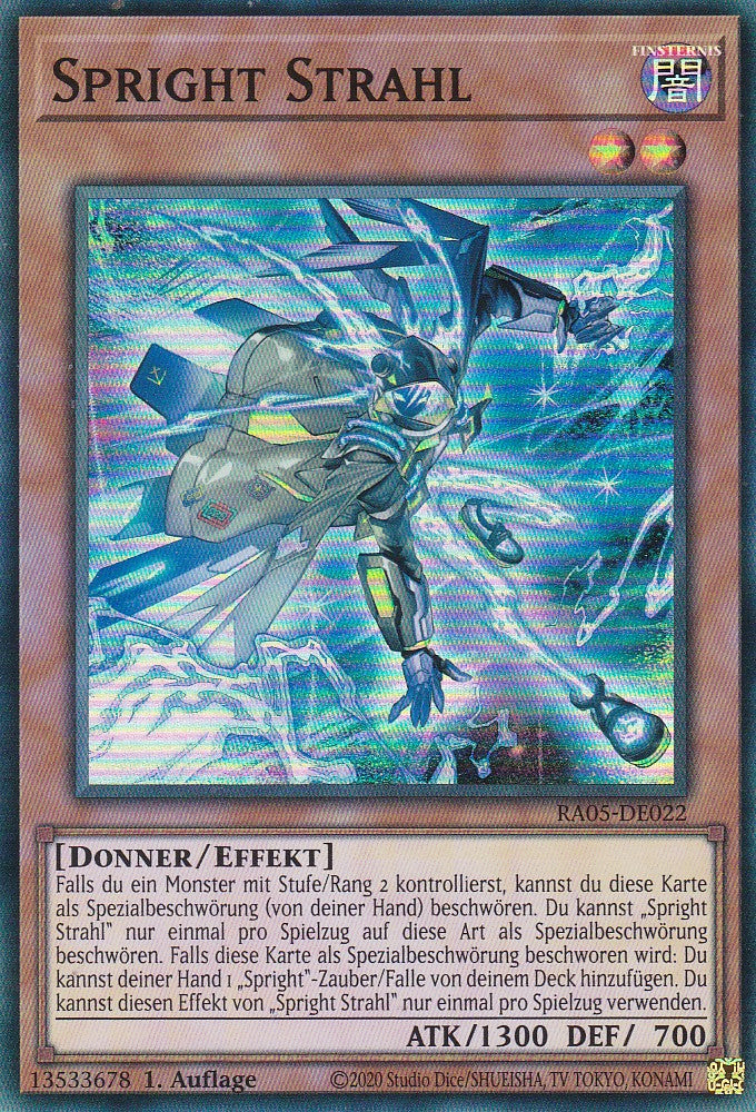 Spright Strahl - RA05-DE022 - Super Rare - Deutsch - Rarity Collection 5 - Yugioh
