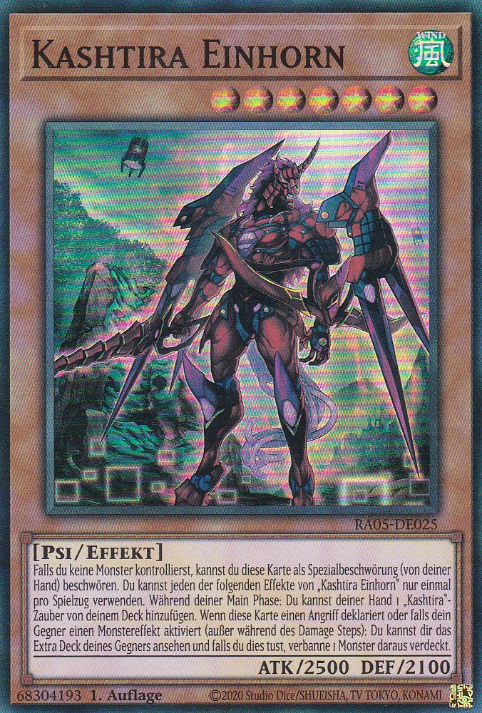 Kashtira Einhorn - RA05-DE025 - Super Rare - Deutsch - Rarity Collection 5 - Yugioh
