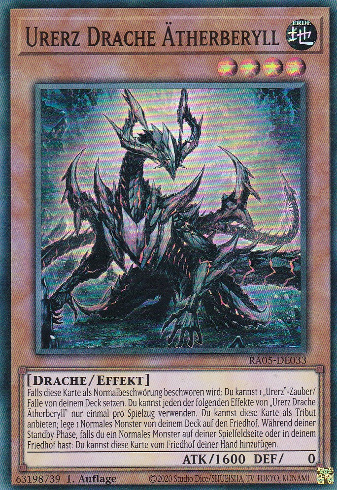 Urerz Drache Ätherberyll - RA05-DE033 - Super Rare - Deutsch - Rarity Collection 5 - Yugioh