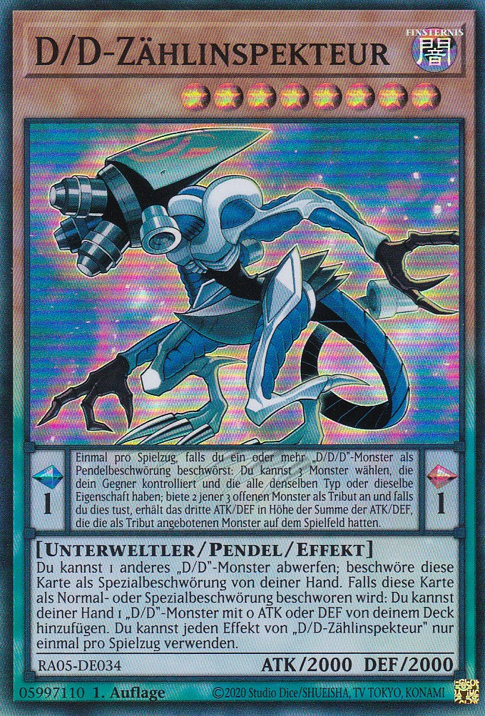 D/D-Zählinspekteur - RA05-DE034 - Super Rare - Deutsch - Rarity Collection 5 - Yugioh