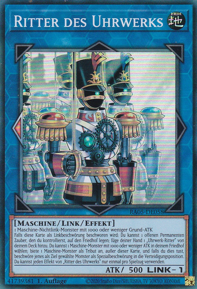 Ritter des Uhrwerks - RA05-DE058 - Super Rare - Deutsch - Rarity Collection 5 - Yugioh
