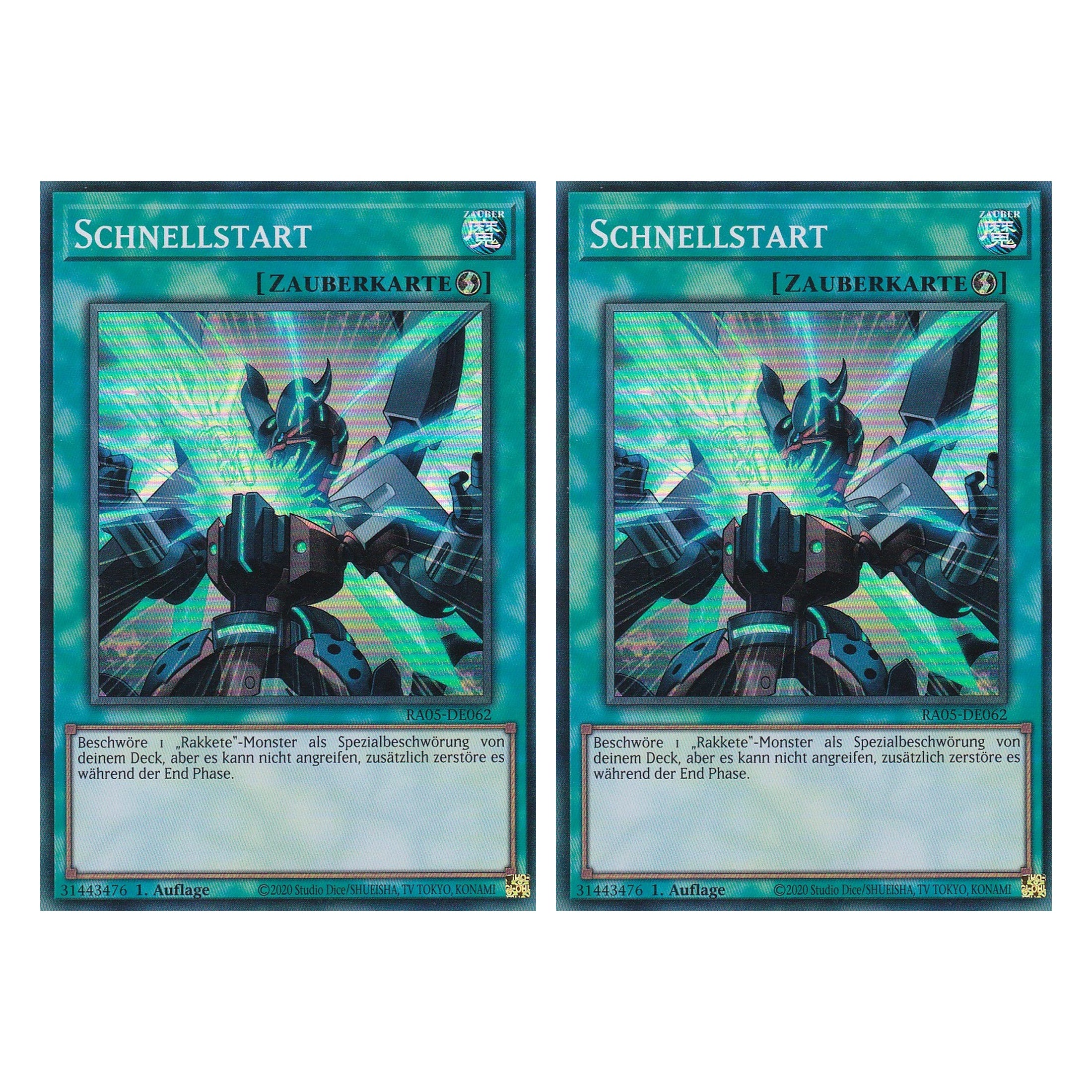 Schnellstart - RA05-DE062 - Super Rare - Deutsch - Rarity Collection 5 - Yugioh - Duo Set (2 Stück)