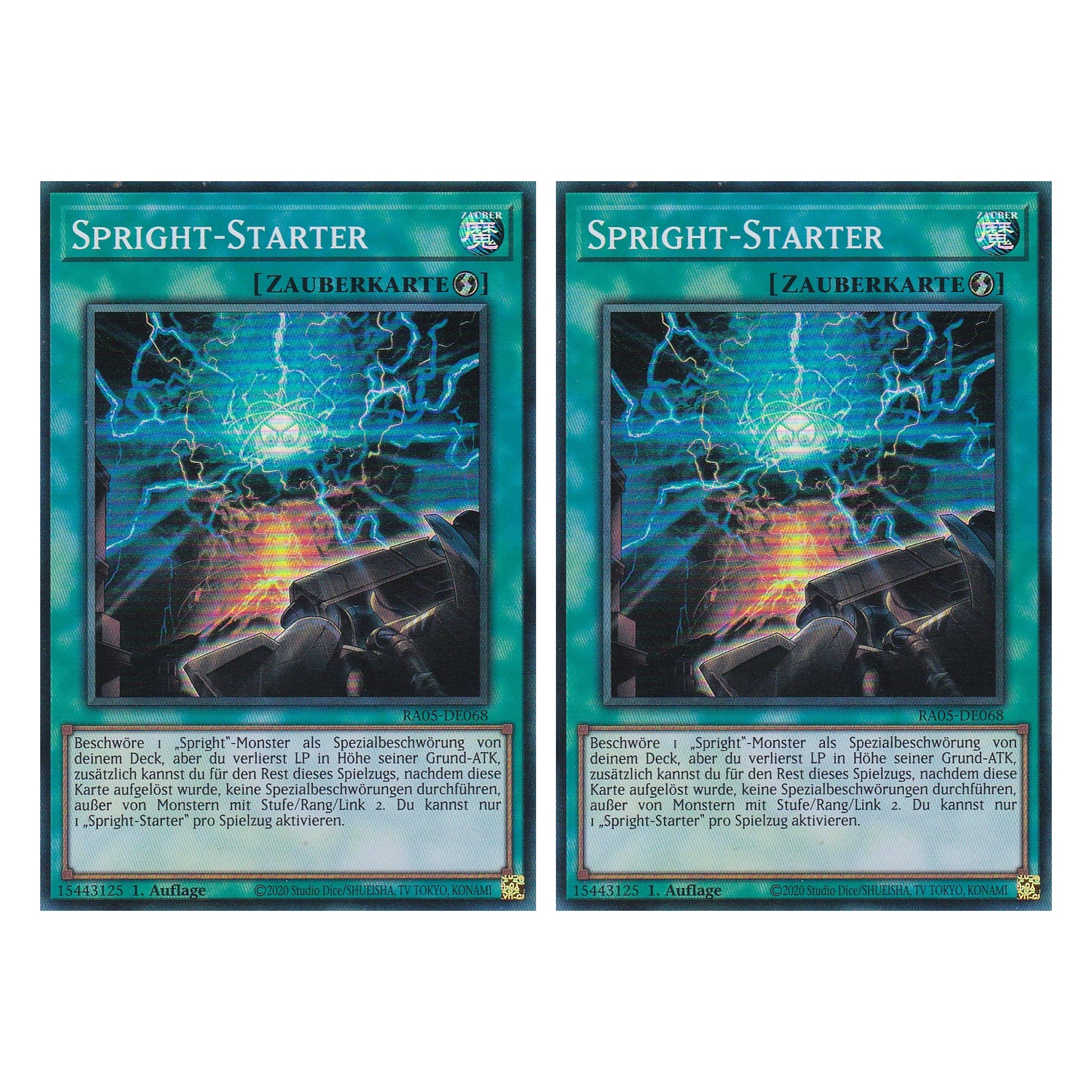 Spright-Starter - RA05-DE068 - Super Rare - Deutsch - Rarity Collection 5 - Yugioh - Duo Set (2 Stück)