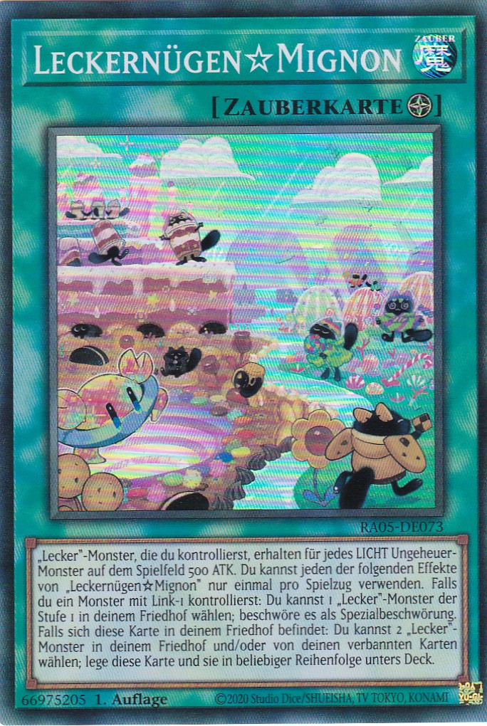 Leckernügen☆Mignon - RA05-DE073 - Super Rare - Deutsch - Rarity Collection 5 - Yugioh