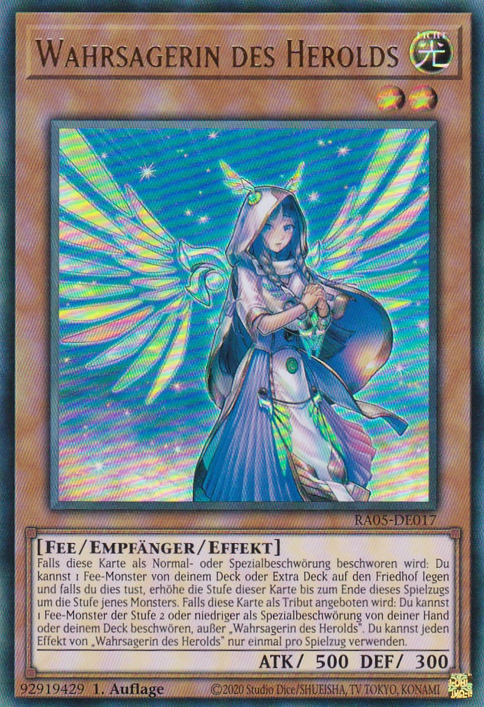 Wahrsagerin des Herolds - RA05-DE017 - Ultra Rare - Deutsch - Rarity Collection 5 - Yugioh