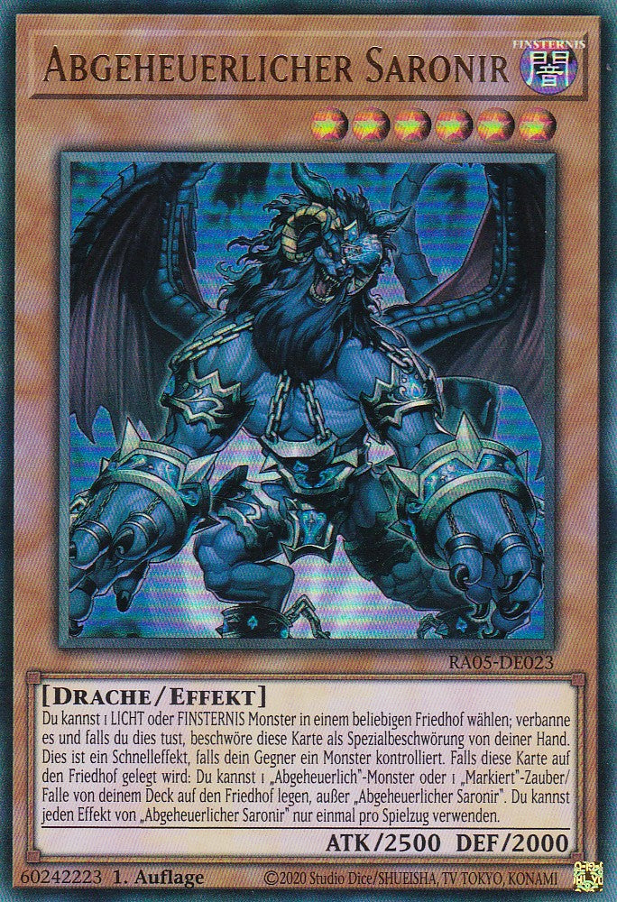Abgeheuerlicher Saronir - RA05-DE023 - Ultra Rare - Deutsch - Rarity Collection 5 - Yugioh