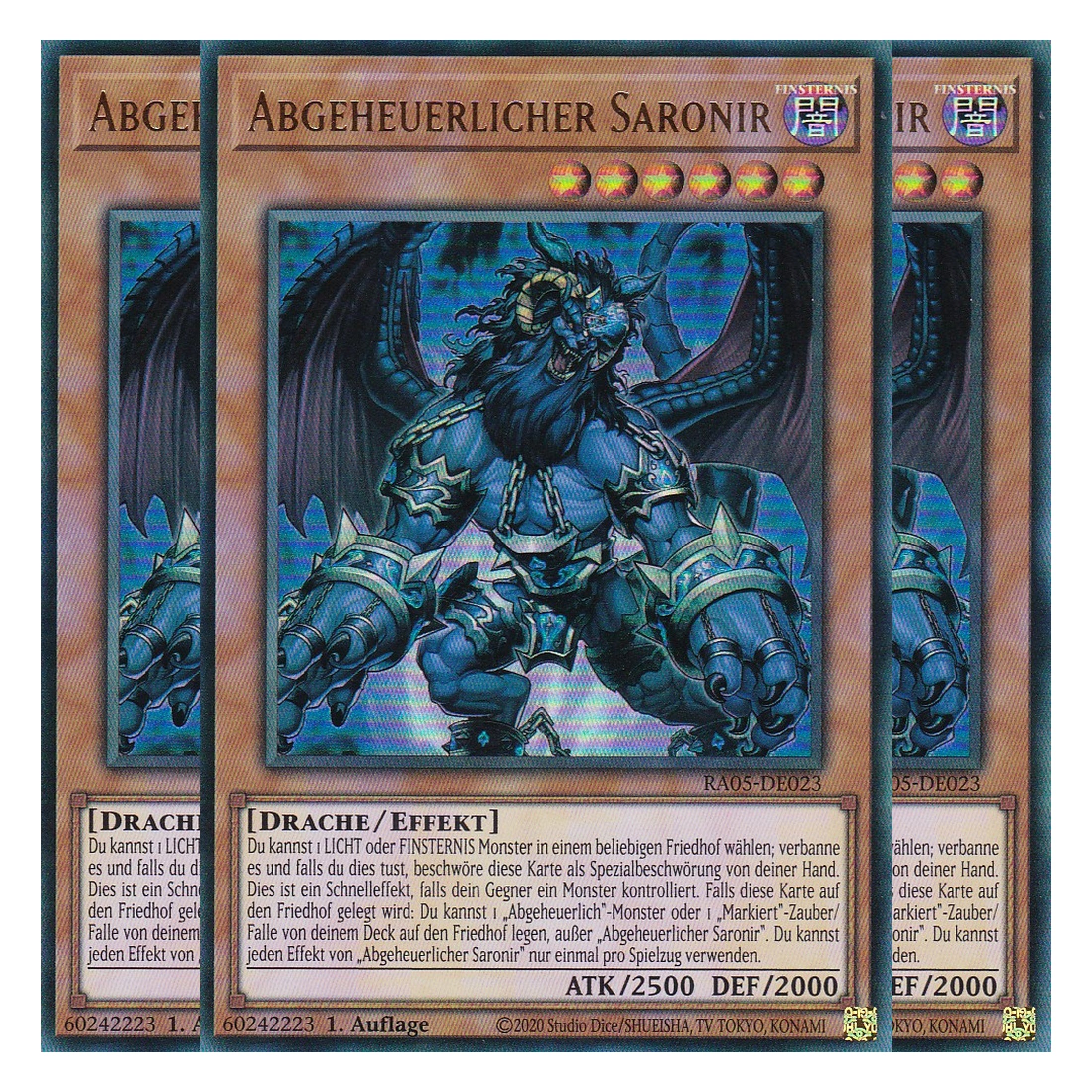 Abgeheuerlicher Saronir - RA05-DE023 - Ultra Rare - Deutsch - Rarity Collection 5 - Yugioh - Playset (3 Kopien)