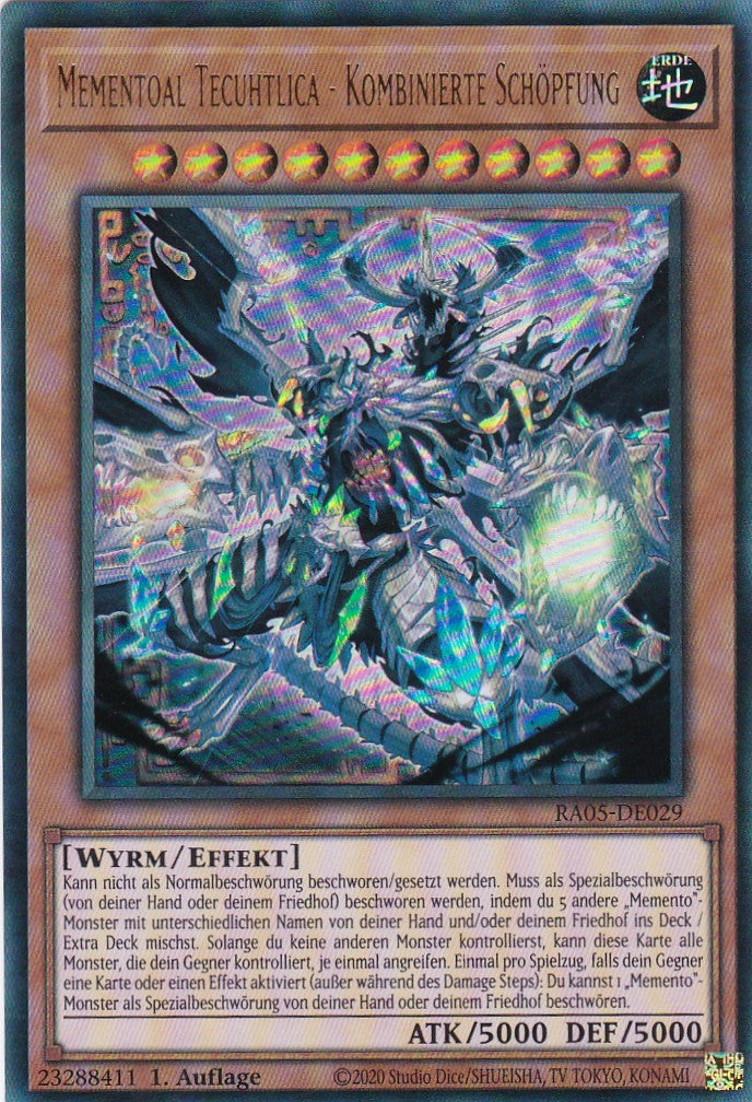 Mementoal Tecuhtlica - Kombinierte Schöpfung - RA05-DE029 - Ultra Rare - Deutsch - Rarity Collection 5 - Yugioh