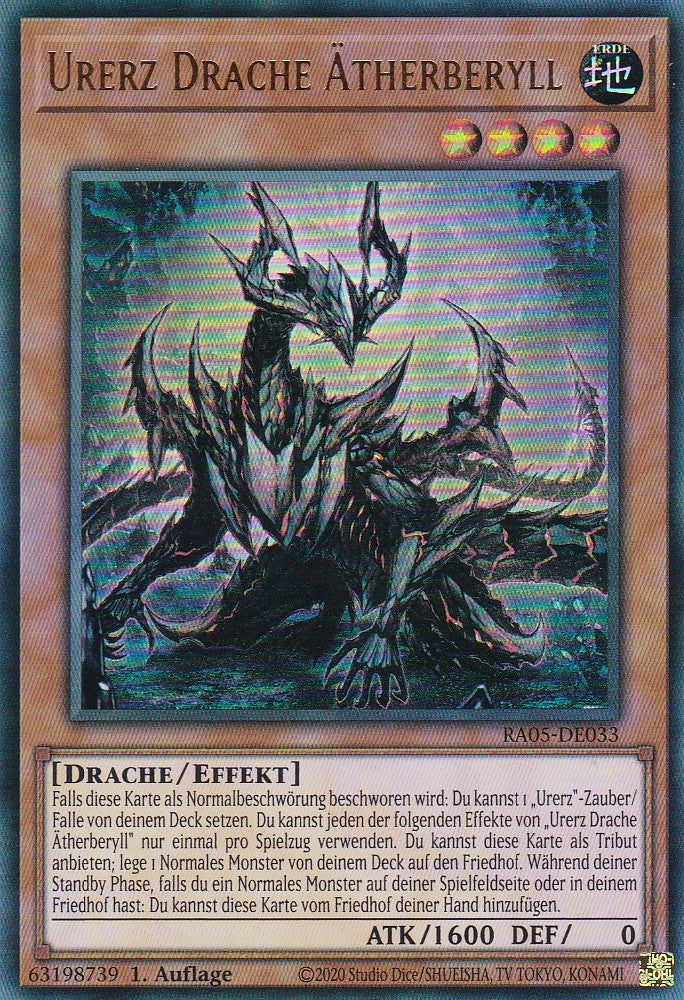 Urerz Drache Ätherberyll - RA05-DE033 - Ultra Rare - Deutsch - Rarity Collection 5 - Yugioh