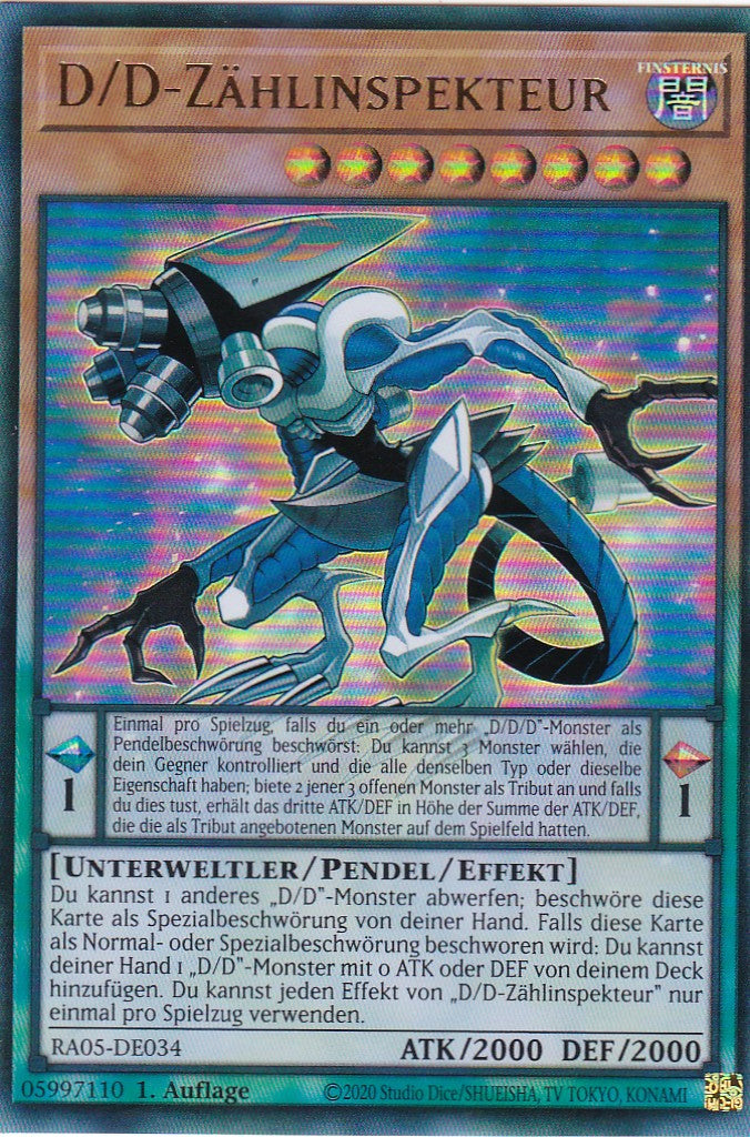 D/D-Zählinspekteur - RA05-DE034 - Ultra Rare - Deutsch - Rarity Collection 5 - Yugioh