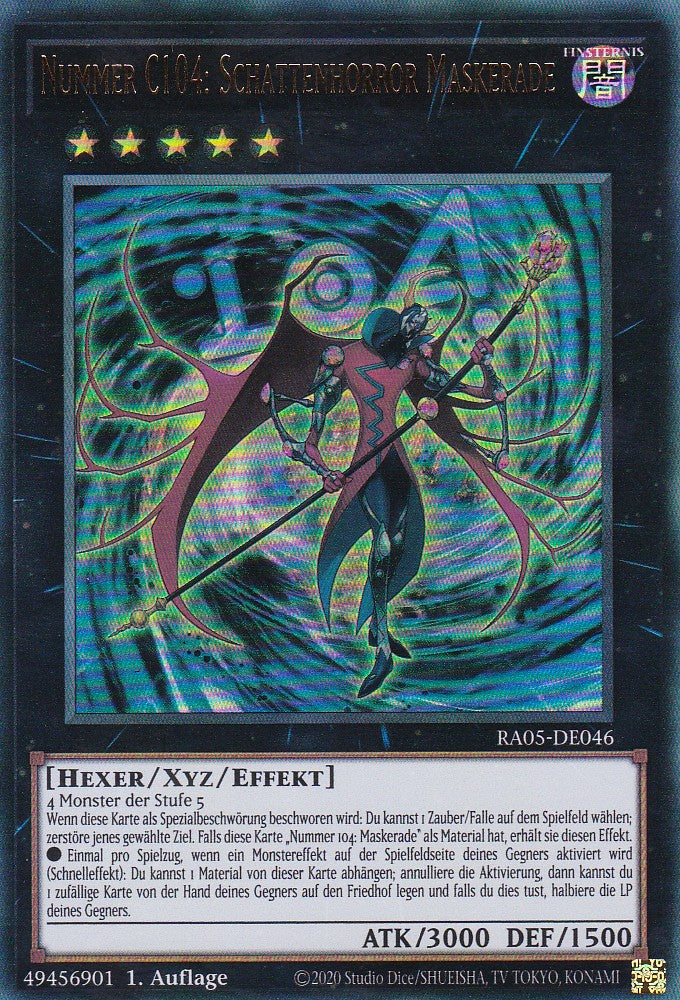 Nummer C104: Schattenhorror Maskerade - RA05-DE046 - Ultra Rare - Deutsch - Rarity Collection 5 - Yugioh