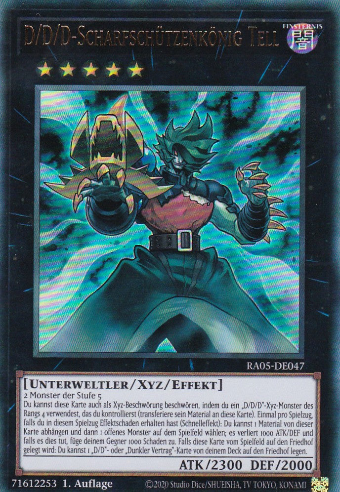 D/D/D-Scharfschützenkönig Tell - RA05-DE047 - Ultra Rare - Deutsch - Rarity Collection 5 - Yugioh