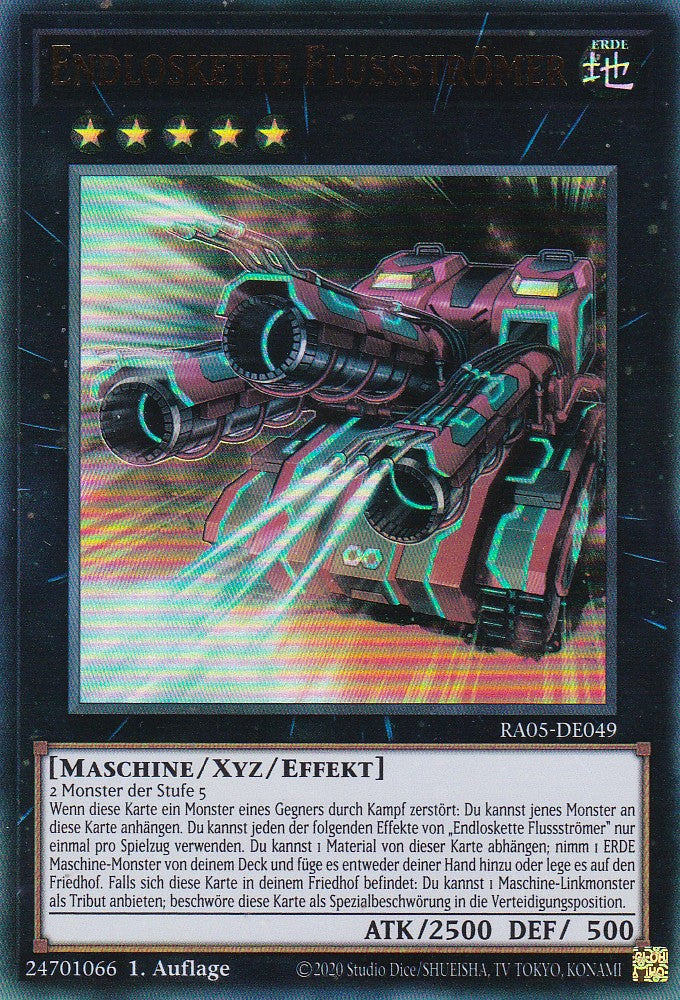 Endloskette Flussströmer - RA05-DE049 - Ultra Rare - Deutsch - Rarity Collection 5 - Yugioh