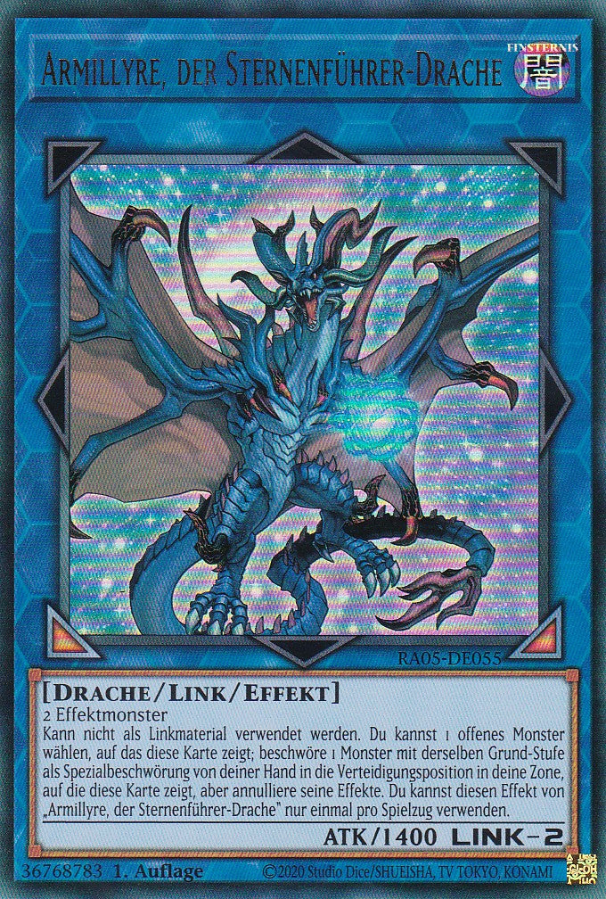 Armillyre, der Sternenführer-Drache - RA05-DE055 - Ultra Rare - Deutsch - Rarity Collection 5 - Yugioh